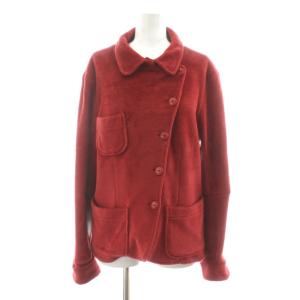 LUNN ステンカラージャケット フリース 38 赤 レッド /KU