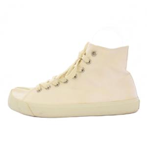Maison Margiela 22 タビ ハイトップスニーカー キャンバス 40 白 /KH