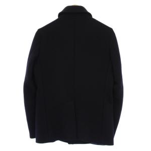 EDIFICE ステンカラーコート ショート ウール 42 ネイビー 10-011-332-1300-3-0 /BM