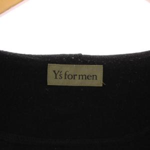 Y's for men ヨウジヤマモト ジップアップパーカー ジャケット 半袖 ストレッチ ワンカラー 3 黒 ブラック /BB