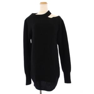 ショルダーカットニット プルオーバー 3 ブラック 22-06291