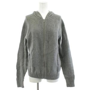 ニット パーカー ジップアップ ウール S グレー 9303746 /AN63