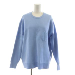 ニット セーター 長袖 S 青 ブルー /RR