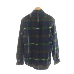 RALPH LAUREN カジュアルシャツ 長袖 S 緑 グリーン 紺 ネイビー チェック柄 /RR