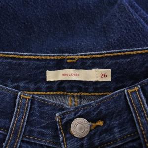 Levis PReMIUM デニムパンツ ジーンズ ワイド ジップフライ ロゴパッチ W26 インディゴ /BB