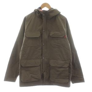 マウンテンパーカー ジャケット 裏地チェック柄 L 茶 ブラウン /KU