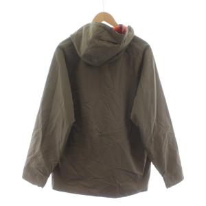 WOOLRICH マウンテンパーカー ジャケット 裏地チェック柄 L 茶 ブラウン /KU