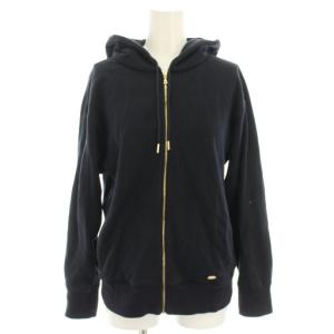 23SS オーガニックコットンテリー ジップアップフーディー パーカー 前開き 長袖 ロゴプレート 38