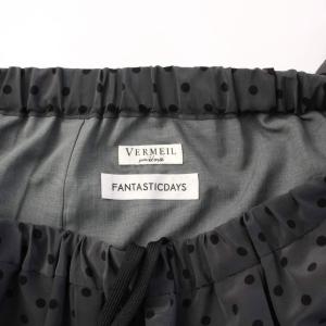 VERMEIL par iena FANTASTICDAYS 24SS ワイドパンツ イージー ドット 38 グレー 240309382000010