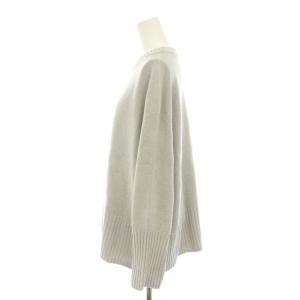 Spick&Span 24SS バルキーヤーンロングリブプルオーバー ニット セーター 長袖 グレー 24080200512010