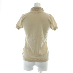 MOSCHINO CHEAP AND CHIC カットソー 半袖 ウール ベージュ ストライプ柄 レイヤード /AP