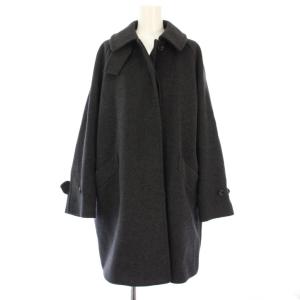 24AW ラムウールMIXシャルムバルカラーコート 36 グレー 24020220602140