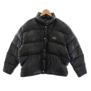 ダウンジャケット ジップアップ アウター L ブラック UWQ16C /YM