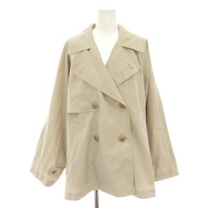 24SS PE/ポプリンオーバーショートコート ショートトレンチコート アウター 36 ベージュ 24020900053010