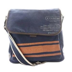 クロスボディメッセンジャーバッグ ショルダー 紺 ネイビー 茶 ブラウン F70627 /SS OS