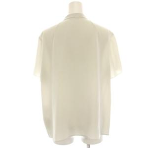 Leilian ブラウス シャツ フリル 半袖 13+ グレー VF18-40901 /HN