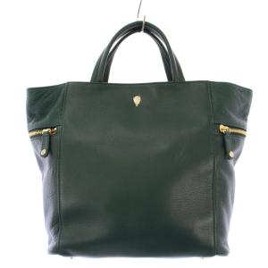 ハンドバッグ レザー ワンカラー 緑 グリーン /BB