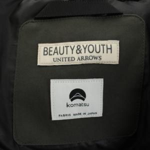BEAUTY&YOUTH UNITED ARROWS 小松マテーレ ダウンジャケット M カーキ 1225-114-0191