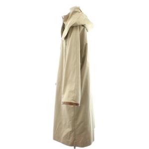 MOGA コート ロング丈 フード ライナー付き アウター 2 ベージュ 茶 ブラウン B0201CFC200 /AN29