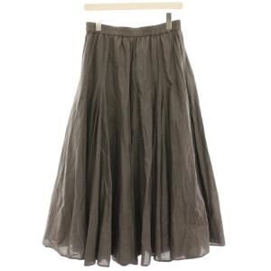 mizuiro ind mizuiroind フレアスカート ギャザースカート マキシ ロング グレー /HN