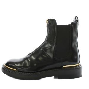 MARNI サイドゴアブーツ ショートブーツ センタージップ レザー 36 黒 ブラック /AN28