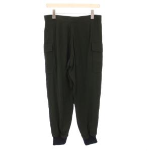 MARNI カーゴパンツ スラックス ジップフライ 切替 ワンカラー 38 緑 グリーン /BB