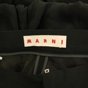 MARNI カーゴパンツ スラックス ジップフライ 切替 ワンカラー 38 緑 グリーン /BB