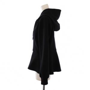 Loulou Willoughby ペプラムフーディカーディガン 長袖 ジップアップ 2 ブラック 21212015050 /BM