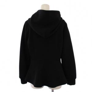 Loulou Willoughby ペプラムフーディカーディガン 長袖 ジップアップ 2 ブラック 21212015050 /BM