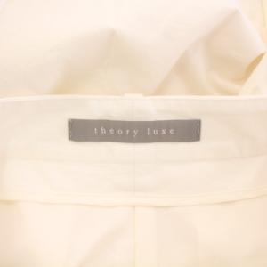 theory luxe 25SS HARVEY SIENA PANT ワイドパンツ スラックス ジップフライ ストレッチ ワンカラー