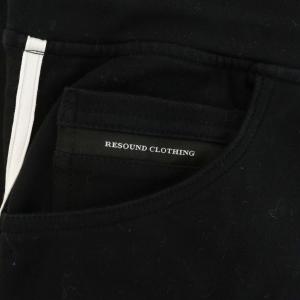 RESOUND CLOTHING RESOUNDCLOTHING トラックパンツ イージー 4 黒 ブラック サイドライン /RR