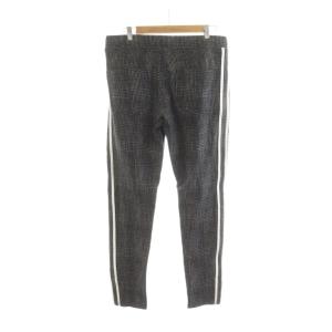 RESOUND CLOTHING RESOUNDCLOTHING トラックパンツ イージー 4 チャコールグレー チェック柄 サイドライン /RR