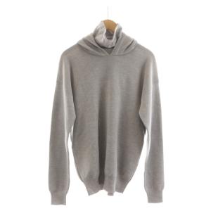 プルオーバーパーカー 長袖 ウール グレー ハイネック /RR