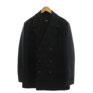 ピーコート Pコート ウール アウター 50 黒 ブラック /AN56