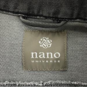 nano universe デニムジャケット ジージャン Gジャン L グレー 674-0112002 /AN54