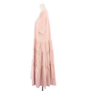 yori ワンピース 半袖 ロング ギャザー F ピンク YR2114068SM /KH