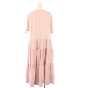 yori ワンピース 半袖 ロング ギャザー F ピンク YR2114068SM /KH