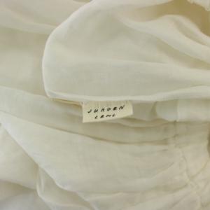 JURGEN LEHL スカート ロング 麻 リネン M 白 ホワイト JURGEN /JP