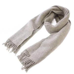 マフラー ウール グレー