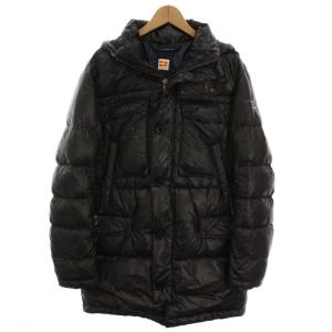 ORANGE 中綿ジャケット フード付き ジップアップ アウター 48 黒 /YM