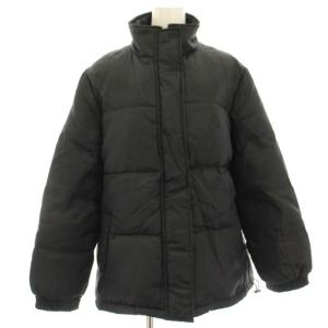 ダウンジャケット ジップアップ ナイロン 42 黒 ブラック /HN