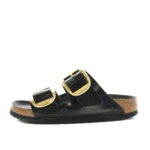 BIRKENSTOCK Ariona Big Buckle サンダル エナメル 35 ブラック