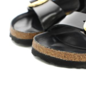 BIRKENSTOCK Ariona Big Buckle サンダル エナメル 35 ブラック