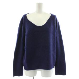 ニット セーター 長袖 カシミヤ 2 紫 パープル 6513-299-0465 /AN12