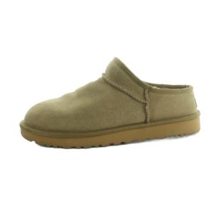 UGG australia スリッポン ボア US8 25.0cm ベージュ /MI