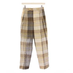 HARD TWIST ORGANIC WOOL MESH CHECK SLACKS メッシュチェックスラックス