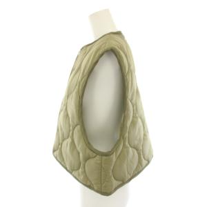 HYKE 24AW QUILTED CROPPED VEST OSFA