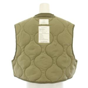 HYKE 24AW QUILTED CROPPED VEST OSFA