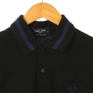 FRED PERRY ポロシャツ 半袖 40 ブラック ネイビー /DO