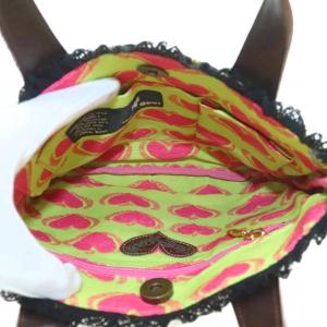 Think Bee スマイルライオンミニトート トートバッグ アニマル柄 ベージュ 黒 ブラック マルチカラー /MI